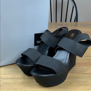 Mossimo Black Sandal Wedges